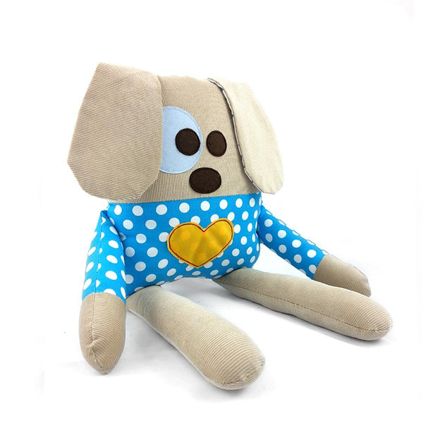 Cane Beige & pois azzurri | Thialò - MamyOnBoard