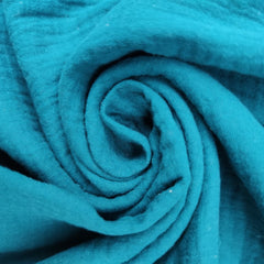 Mussola 40x70 cm 100% cotone organico e bambù | Blu Petrolio - MamyOnBoard