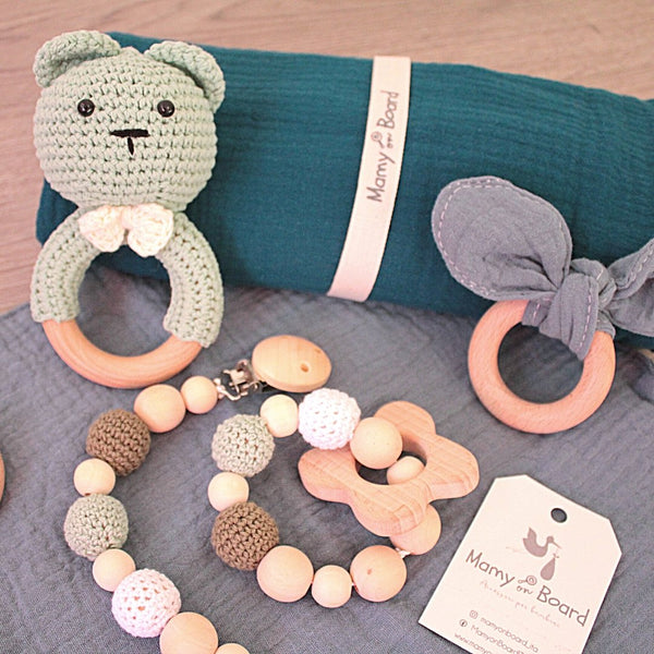 Set coccole dressy | Orsetto verde - MamyOnBoard