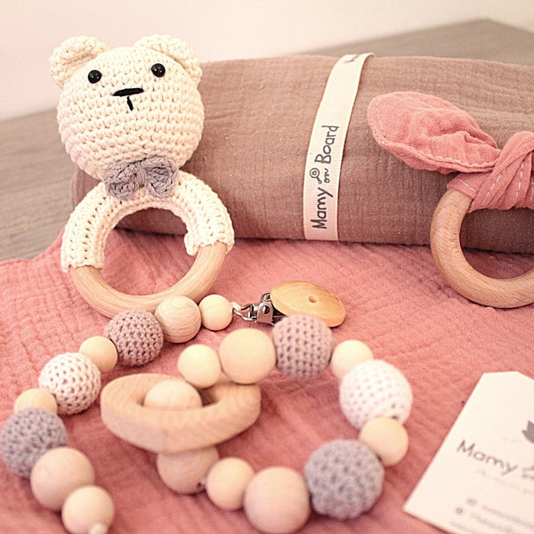 Set coccole Girl | Orsetto avorio - MamyOnBoard