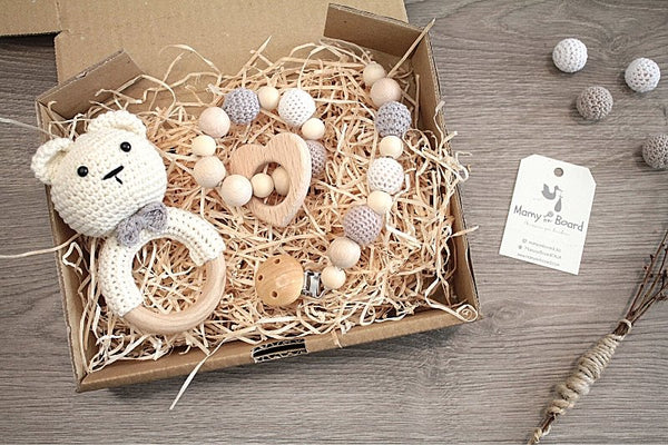 Set ORSETTO BIANCO per dentizione | 3 Pezzi - MamyOnBoard