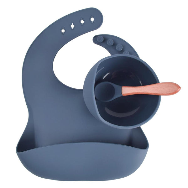 Set Prime Pappe BLU NOTTE in silicone alimentare - MamyOnBoard