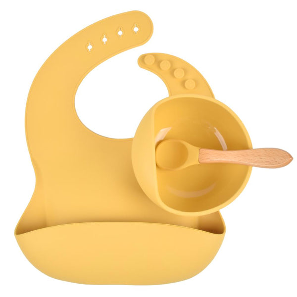 Set Prime Pappe GIALLO in silicone alimentare - MamyOnBoard