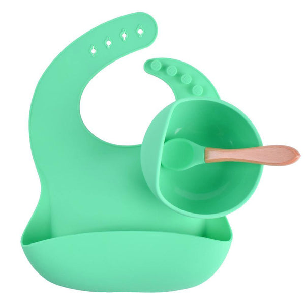 Set Prime Pappe VERDE ACQUA in silicone alimentare - MamyOnBoard
