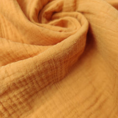 Mussola 40x70 cm 100% cotone organico e bambù | Senape - MamyOnBoard